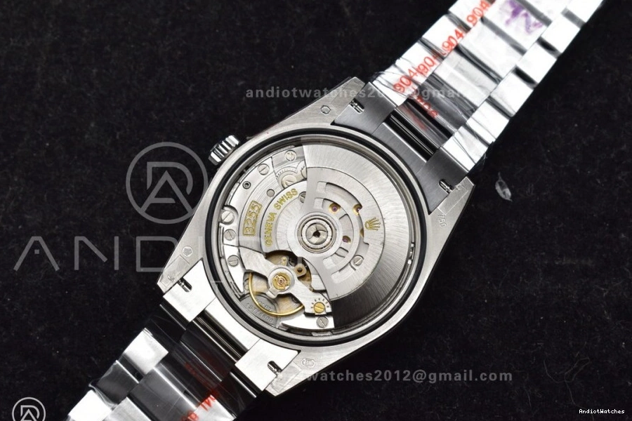 President 36 on EyeCatching 689 (Gain Dial Light vr3255 Weight) Blue Roman Steel SS 904L Bracelet Edition DayDate QF V5 Best 1031